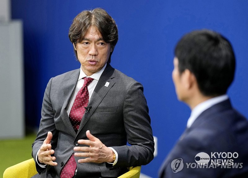 홍명보-모리야스 한일 축구대표팀 감독, 수교 60주년 특별 대담 (출처=연합뉴스)