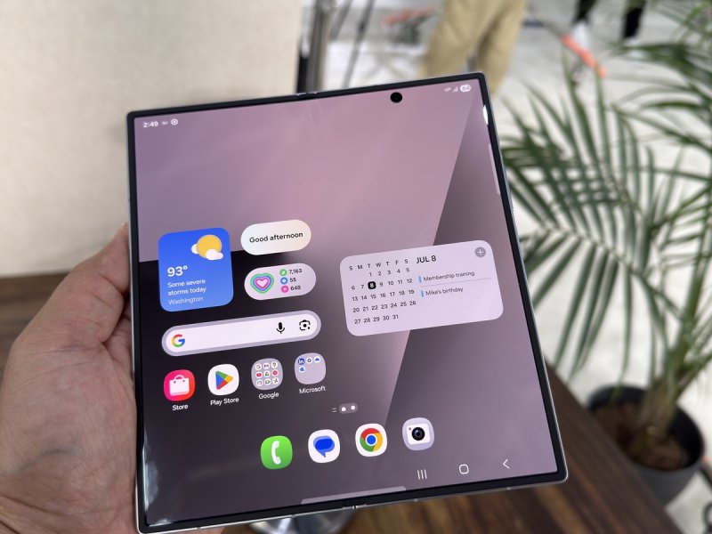 삼성 갤럭시 Z폴드7 펼친 화면 (출처=연합뉴스)