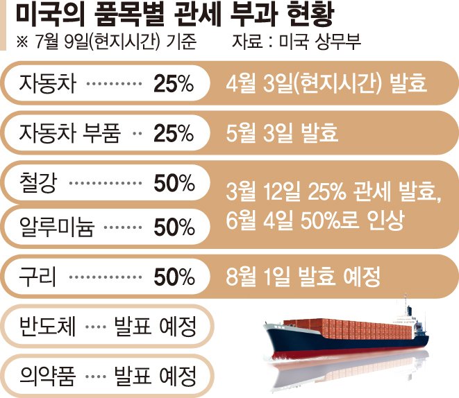 "브라질 50% 상호관세"… 트럼프, 관세폭탄으로 내정 간섭