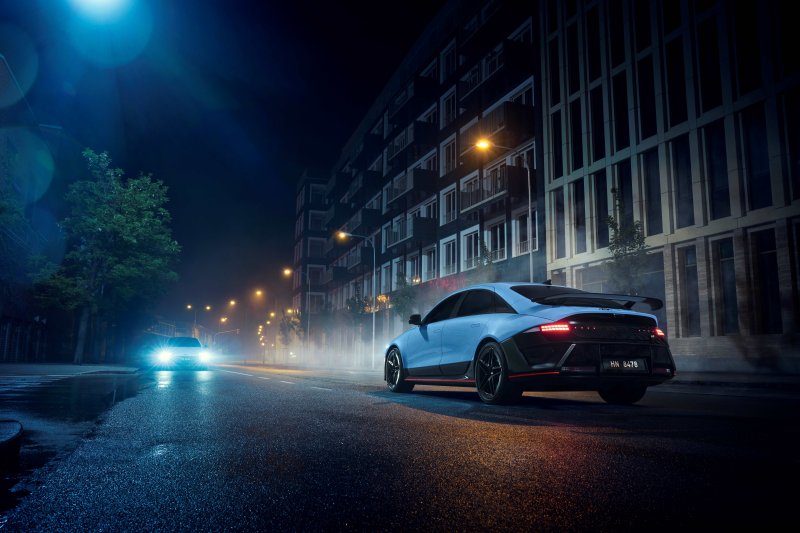 현대차의 고성능 전기 세단 '아이오닉 6 N'(현대차 제공)