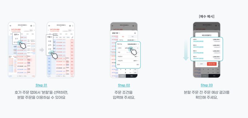 빗썸, ‘자동 분할 주문’..최대 10개 호가에 나눠 투자