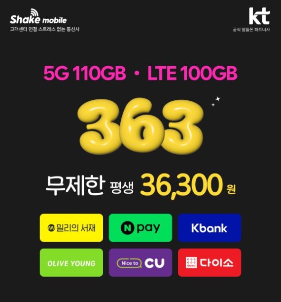 통신비 부담 낮춘다…쉐이크모바일, 실생활 혜택 더한 평생요금제 선보여