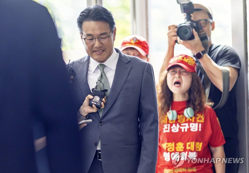 김태효 전 1차장, 순직해병 특검팀 출석 (출처=연합뉴스)