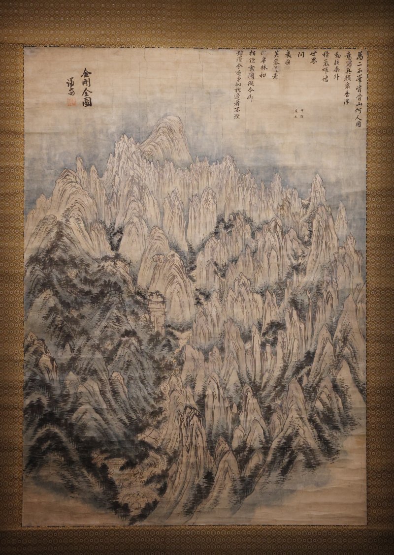 겸재 정선(1676∼1759)이 내메이저 바카라 사이트의 모습을 그린 작품인 '금강전도' /뉴스1 ⓒ News1 김영운 기자
