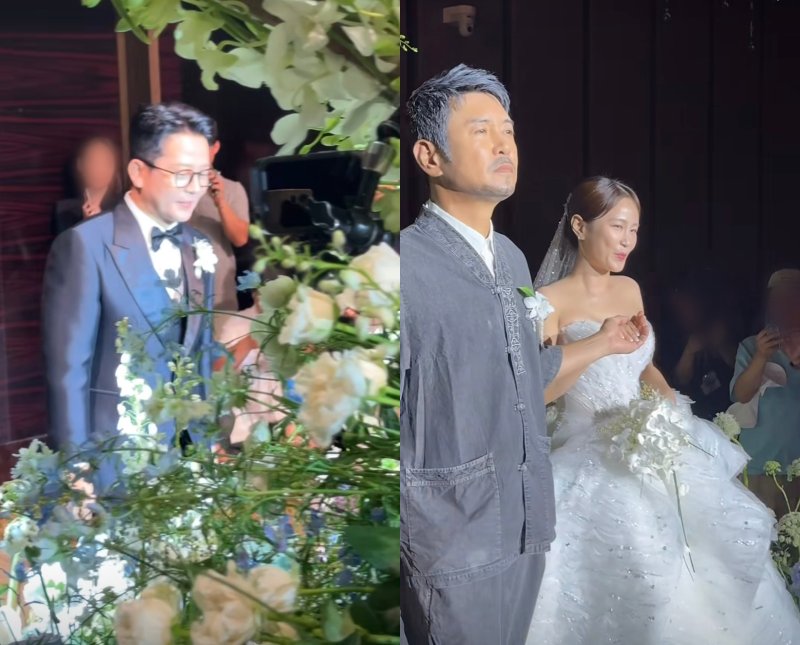 [서울=뉴시스] 박성광이 13일 본인 인스타그램에 김바카라사이트 소울카지노, 김지민 결혼식 현장을 담은 영상을 공개했다. (사진=박성광 인스타그램 캡처) 2025.07.14. photo@newsis.com *재판매 및 DB 금지
