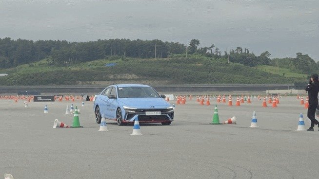 4일 충남 태안 소재 현대자동차그룹(HMG) 온라인바카라 익스피리언스 센터 다목적 주행 코스에서 '아반떼 N'으로 스턴트 턴을 연습하는 모습. 2025.07.05/뉴스1 김성식 기자