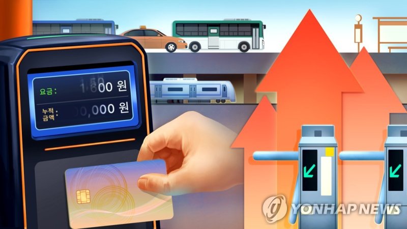대중교통 요금 인상 (PG) (출처=연합뉴스)