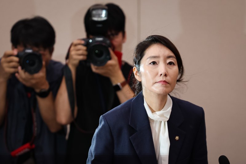 강선우 여성가족부 장관 후보자가 14일 서울 여의도 국회에서 열린 인사청문회에 출석하고 있다. 2025.7.14/뉴스1 ⓒ News1 유승관 기자