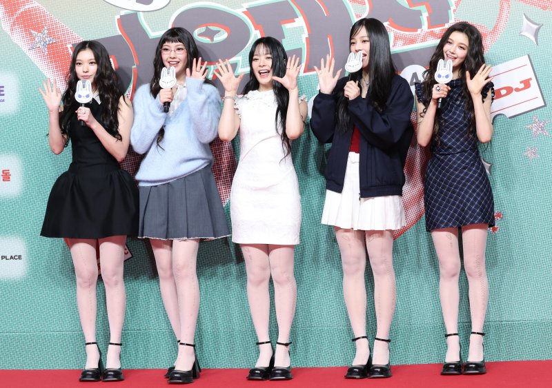 뉴진스 해린(왼쪽부터)과 혜인, 하니, 민지, 다니엘 ⓒ News1