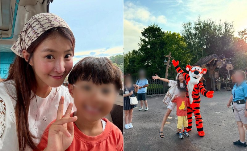 '이혼 후 둘째 임신' 이시영, 아들과 韓 떠났다