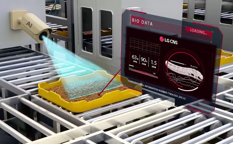 LG CNS 곤충 스마트팩토리팜 서비스 예상 이미지. LG CNS 제공