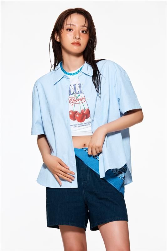 시원한 소재로 완성하는 바캉스 패션...이랜드 스파오, 헬로섬머위크 진행