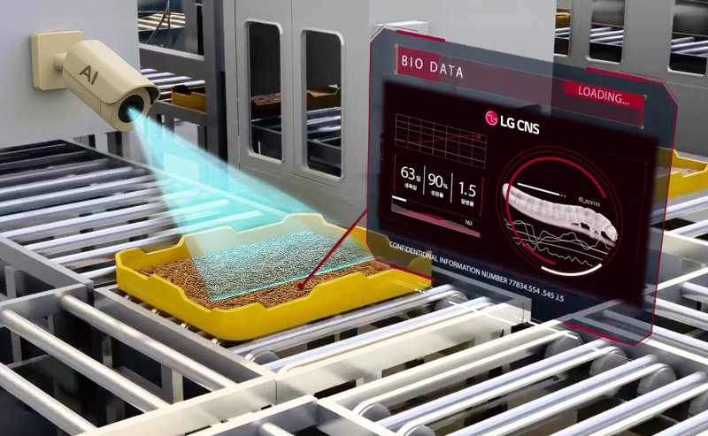 LG CNS 곤충 스마트팩토리팜 서비스 예상 이미지. LG CNS 제공