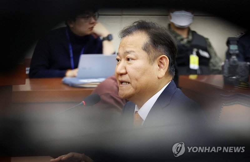 이상민 전 행안부 장관 "답변을 거부 합니다" (출처=연합뉴스)