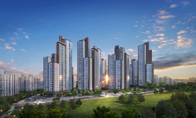 전주 라온프라이빗 퍼스티브 투시도. 라온건설 제공