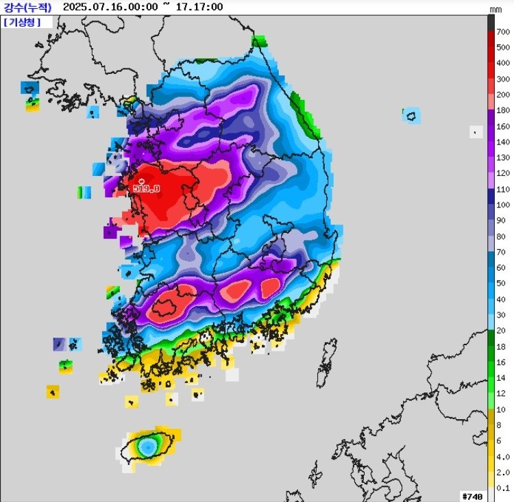 오늘 밤도 '시간당 100㎜' 극한호우 대비해야…모레까지 비 계속 (출처=연합뉴스)