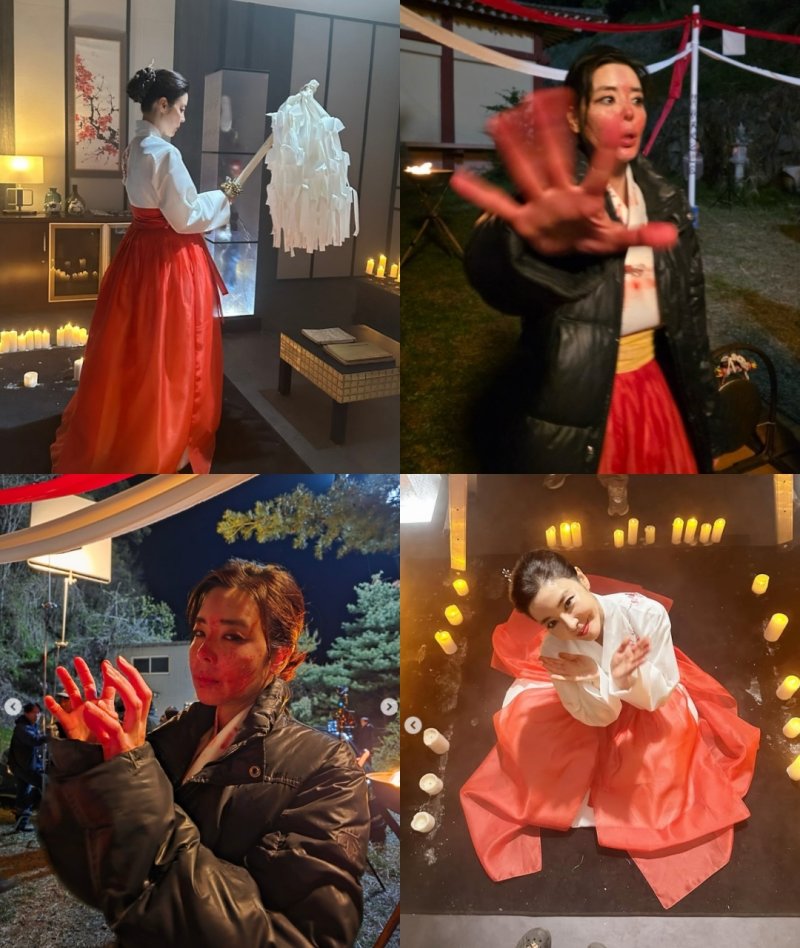 피눈물 철철 흘리는 영부인…김규리 더 오싹해지길 [N샷]