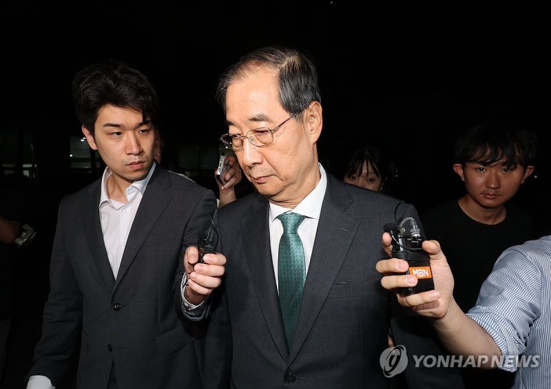 한덕수 전 국무총리, 내란특검 조사 종료 (출처=연합뉴스)