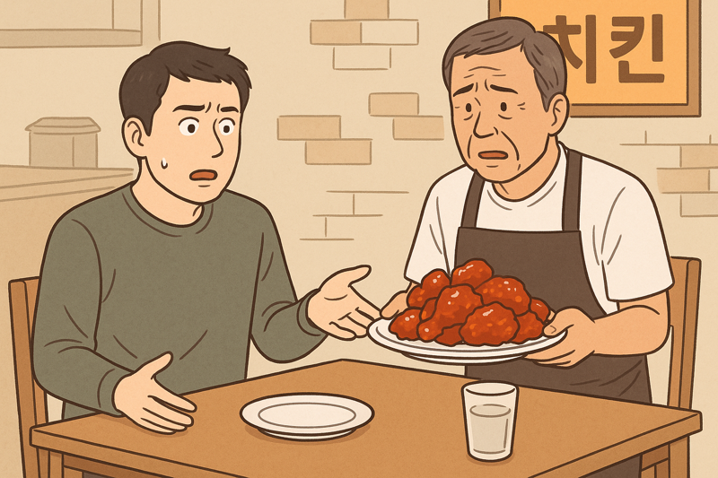 "오늘도 이거 맞죠?" 주문 전 미리 만든 양념치킨…사장님 "그냥 먹어 달라" [어떻게 생각하세요]