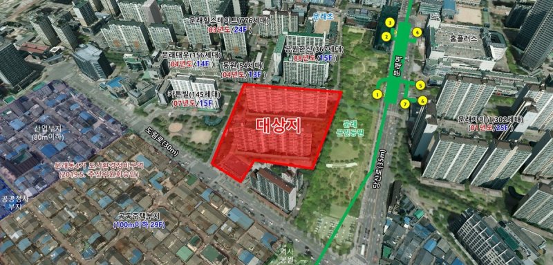 문래동 국화아파트 42층 고층 단지로...354→662가구 변신