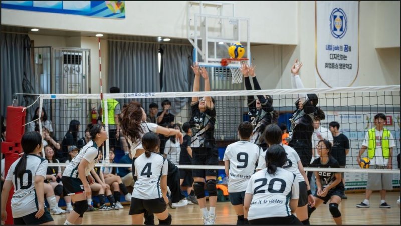 '제3회 효산배 중학교 배구 최강전' 경기 장면(전남도교육청 제공, 재판매 및 DB 금지)/뉴스1