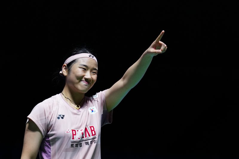 [도쿄=신화/뉴시스] 세계배드민턴연맹(BWF) 월드투어 슈퍼 750 일본오픈에 출전한 배드민턴 여자단식 세계랭킹 1위 인터넷 바카라사이트. 2025.07.18.
