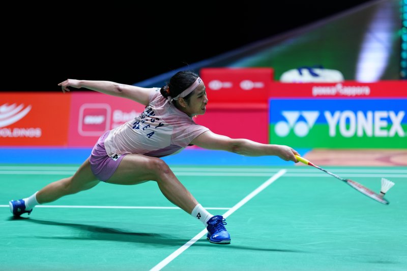 [도쿄=신화/뉴시스] 세계배드민턴연맹(BWF) 월드투어 슈퍼 750 일본오픈에 출전한 배드민턴 여자단식 세계랭킹 1위 인터넷 바카라사이트. 2025.07.15.