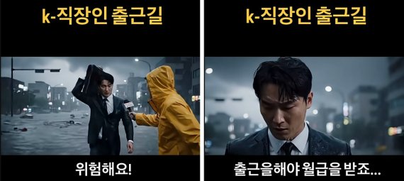 "폭우로 경복궁마저 물에 잠겨" 다급한 기자, 카메라 돌리자…