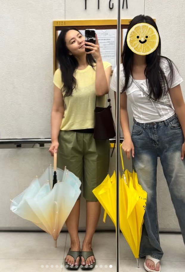 박지윤 딸 폭풍성장…15살인데 170㎝ 육박