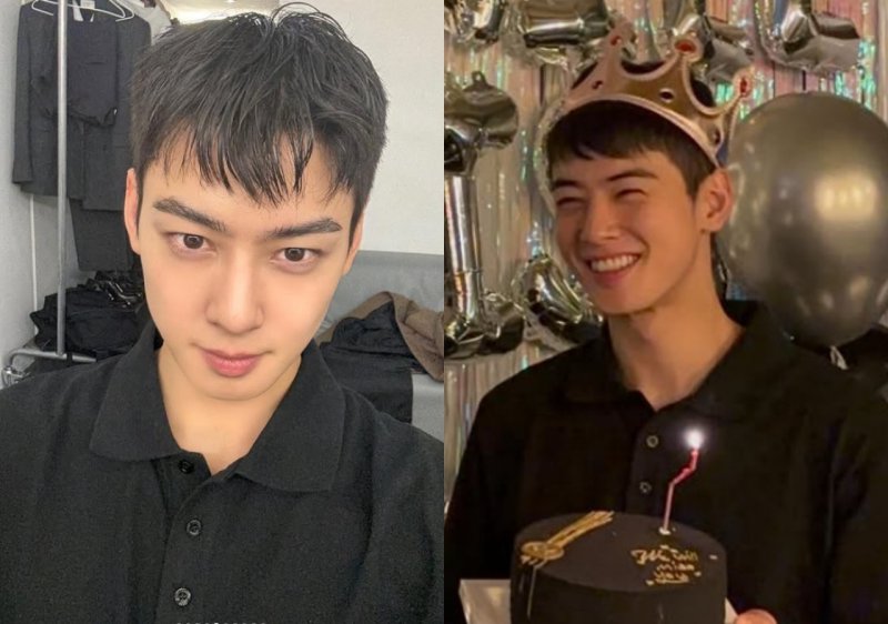 '28일 현역 입대' 차은우, 상남자됐다…짧아진 머리에도 독보적 비주얼 [N샷]