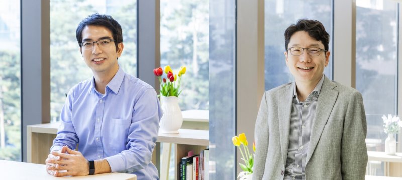 [서울=뉴시스]LG AI연구원은 21일 신임 공동 연구원장에 이홍락 부사장(사진 왼쪽)과 임우형 상무를 선임했다. (사진 = LG) 2025.07.21. photo@newsis.com *재판매 및 DB 금지