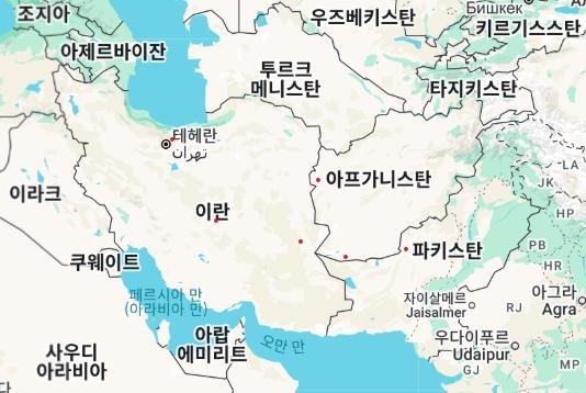 파키스탄과 주변 국가들 (출처=연합뉴스)