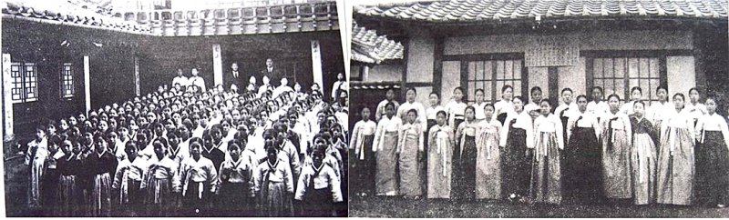 [울산=뉴시스] 평양 예기 학교와 대구 예기 학교. (사진=김문길 소장 제공). 2025.07.23. photo@newsis.com *재판매 및 DB 금지