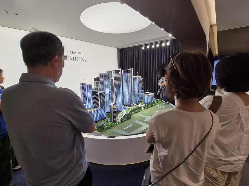 삼성물산 개포우성7차 홍보관. 사진=전민경 기자