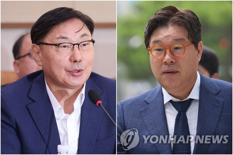 이화영 전 경기도 평화부지사(왼쪽)-김성태 전 쌍방울그룹 회장 (출처=연합뉴스)