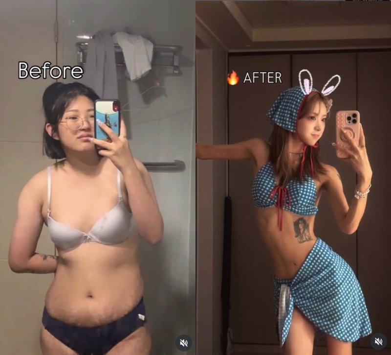 [서울=뉴시스] 인플루언서 온라인바카라가 다이어트 전후 모습을 공개했다. (사진=온라인바카라 인스타그램 캡처) 2025.07.22. photo@newsis.com *재판매 및 DB 금지