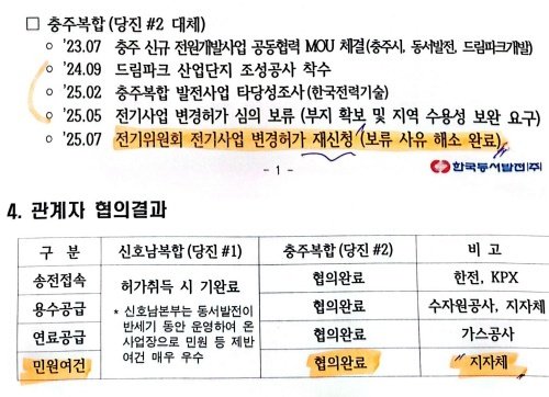 동서발전의 충주 LNG카지노 바카라 추진 계획안 일부 캡처.(독자 제공. 재판매 및 DB금지)/뉴스1