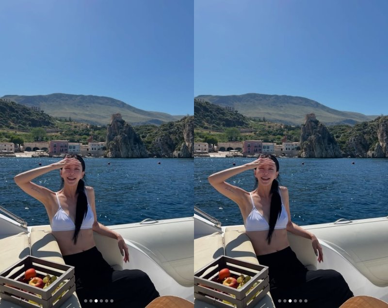 '10살 연하♥' 한예슬, 비키니로 뽐낸 글래머 몸매