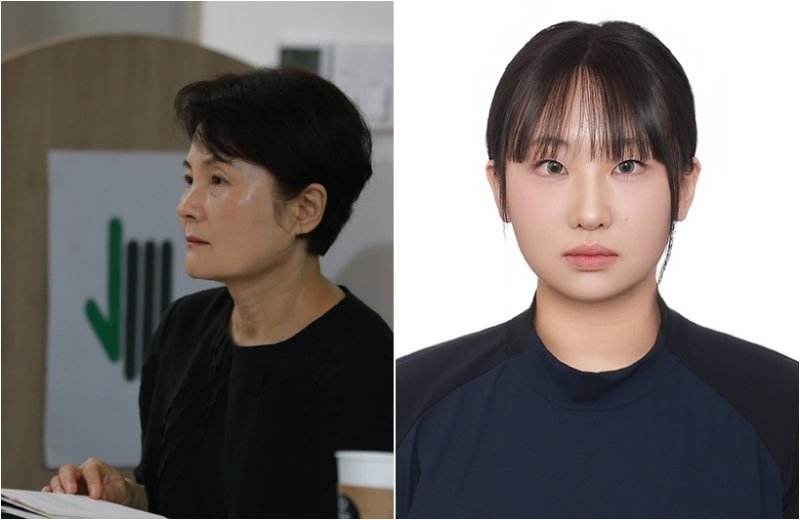 김언희 시인(왼쪽)과 장윤아 씨 (보은군 제공, 재판매 및 DB금지)/뉴스1