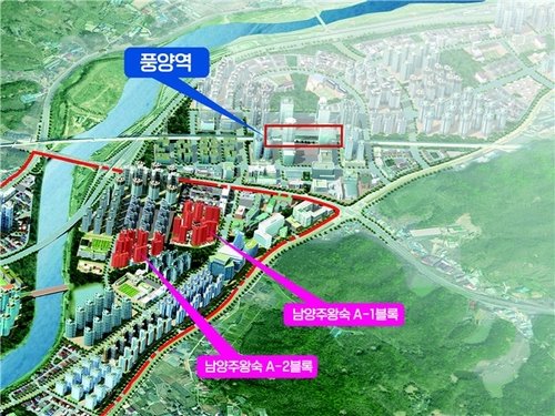 남양주 왕숙 A-1 블록 위치 (출처=연합뉴스)