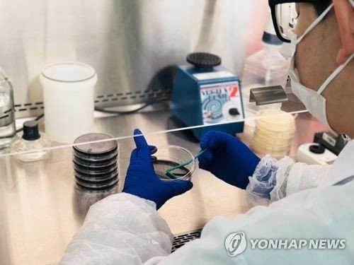 레지오넬라균 검사 (출처=연합뉴스)