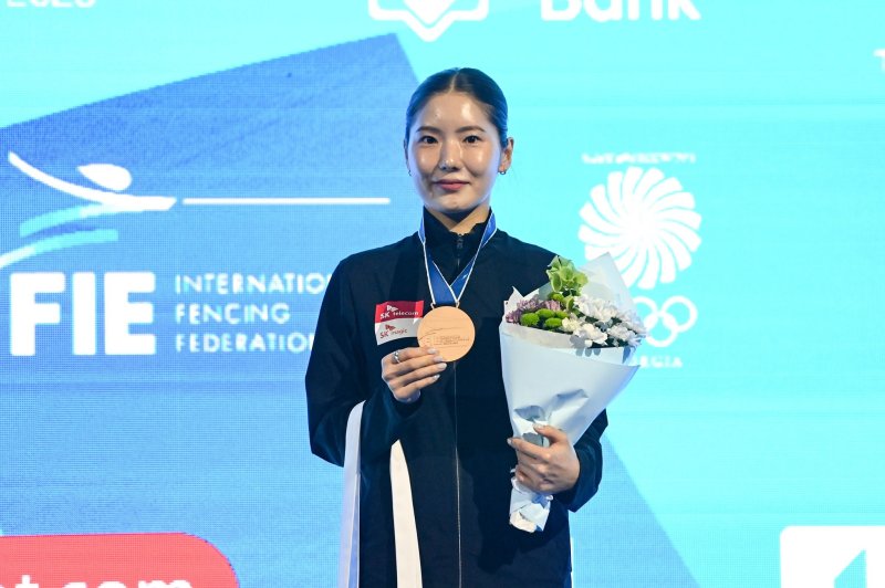 송세라가 세계펜싱선수권대회 에페 여자 동메달을 차지했다. (대한펜싱협회 제공)