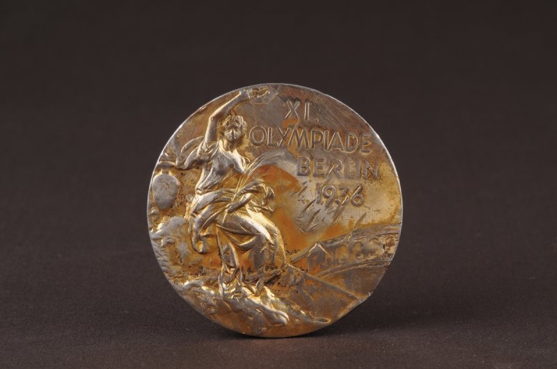 등록문화유산인 '1936년 독일 베를린 올림픽 마라톤 손기정 선수 금메달'. 손기정기념관 제공