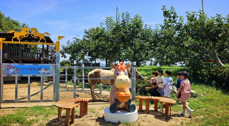 [서울=뉴시스]한국마사회, 농촌체험휴양마을 말테마 체험 사업 개시. (사진=한국마사회 제공)