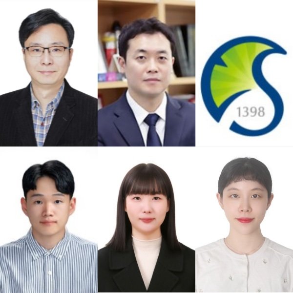 (왼쪽 위부터 시계방향으로) 성균관대 박재형 교수, 방창현 교수, 성균관대 성신솔 박사, 하민지 석사과정생, 송민우 석박통합과정생. (사진=성균관대 제공) *재판매 및 DB 금지