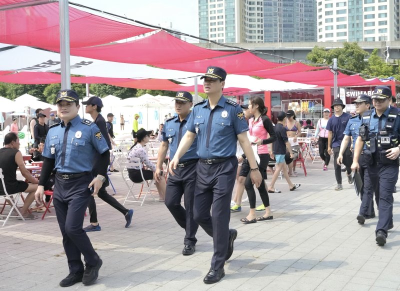 박현수 서울경찰청장 직무대리, 여름철 치안현장 점검 (출처=연합뉴스)