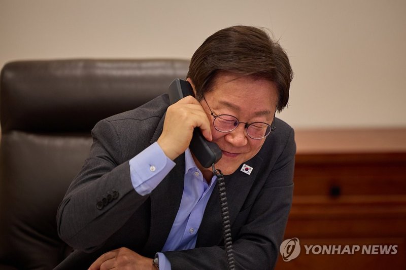 이재명 대통령, 독일 총리와 전화 통화 (출처=연합뉴스)