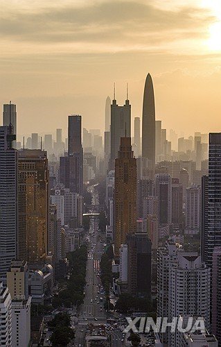 중국 선전의 번화가 (출처=연합뉴스)