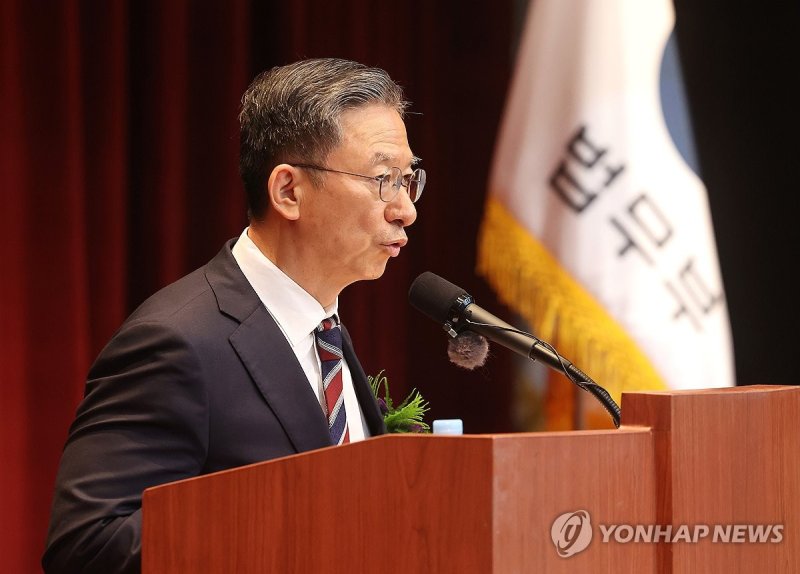 취임사 하는 정성호 법무부 장관 (출처=연합뉴스)