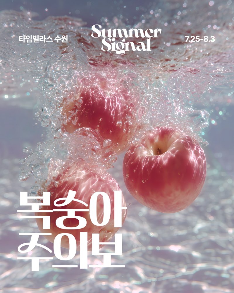 [서울=뉴시스] 롯데백화점은 여름 쇼핑축제 '서머 시그널(Summer Signal)'을 테마로 수원 타임빌라스에서 여름 제철 과일 복숭아를 주제로 한 '복숭아 주의보' 팝업스토어를 연다.(사진=롯데백화점 제공) *재판매 및 DB 금지